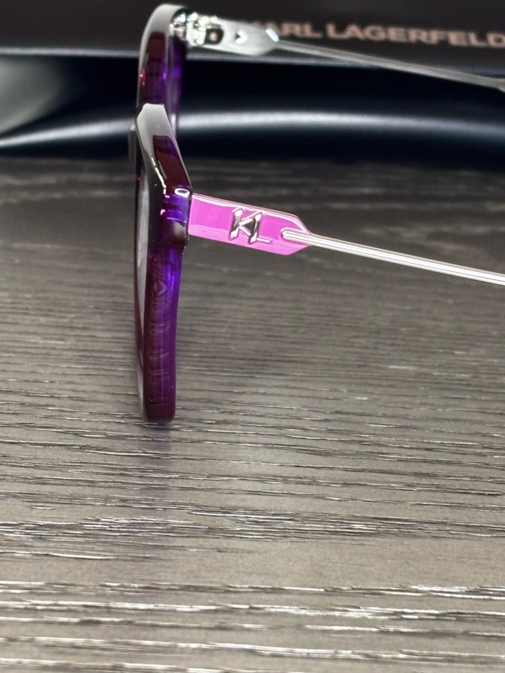Karl Lagerfeld KL6108 540 Cyclamen Violet Eyeglasses Frames 54-17-140 Case NEW - Picture 2 of 9